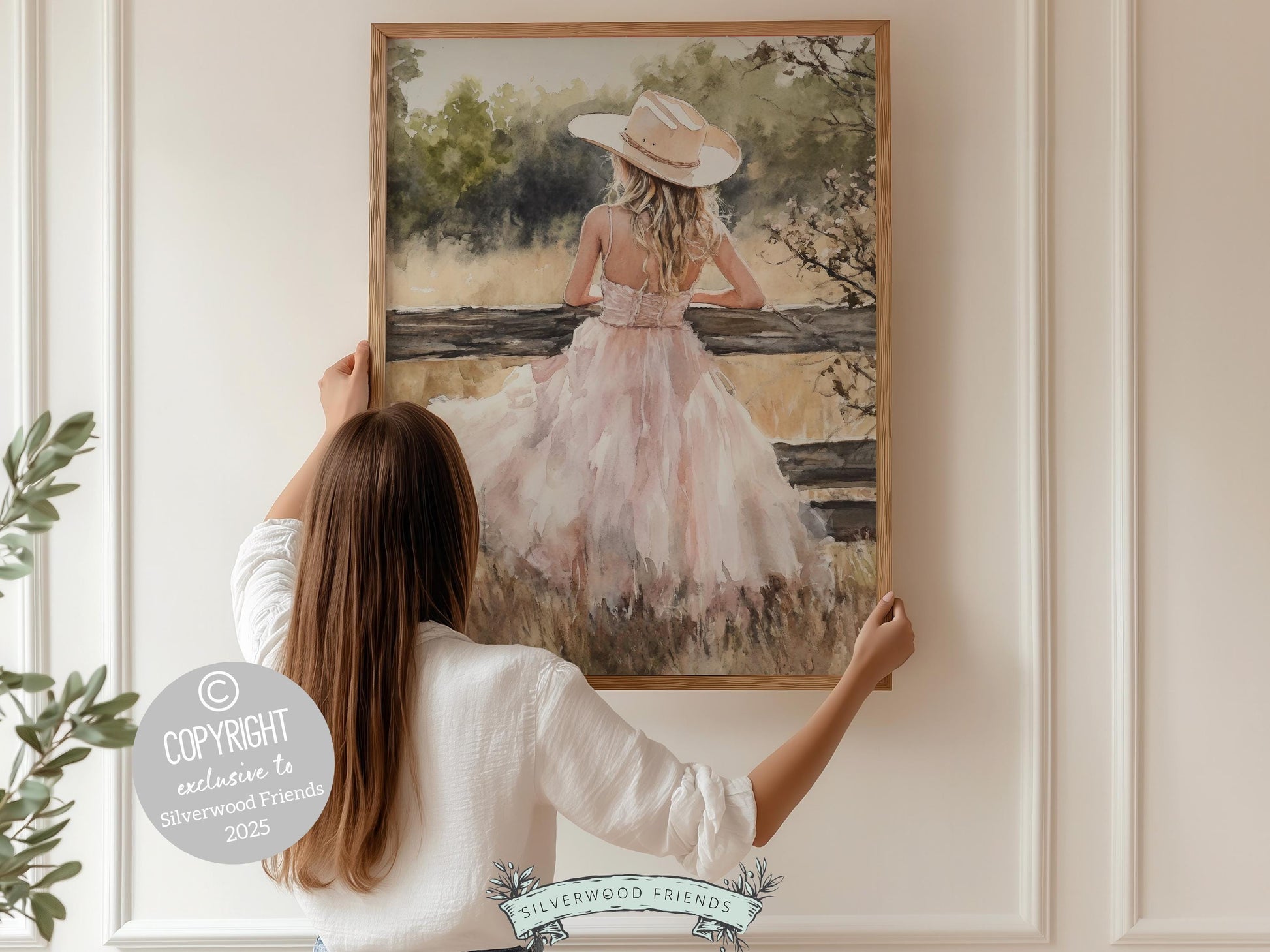Girly Cowgirl Print, Cowgirl Western Nursery Decor, Country Girl Horse Riding Room Print, Rustic Country Farmhouse Wall Decor Digital Print