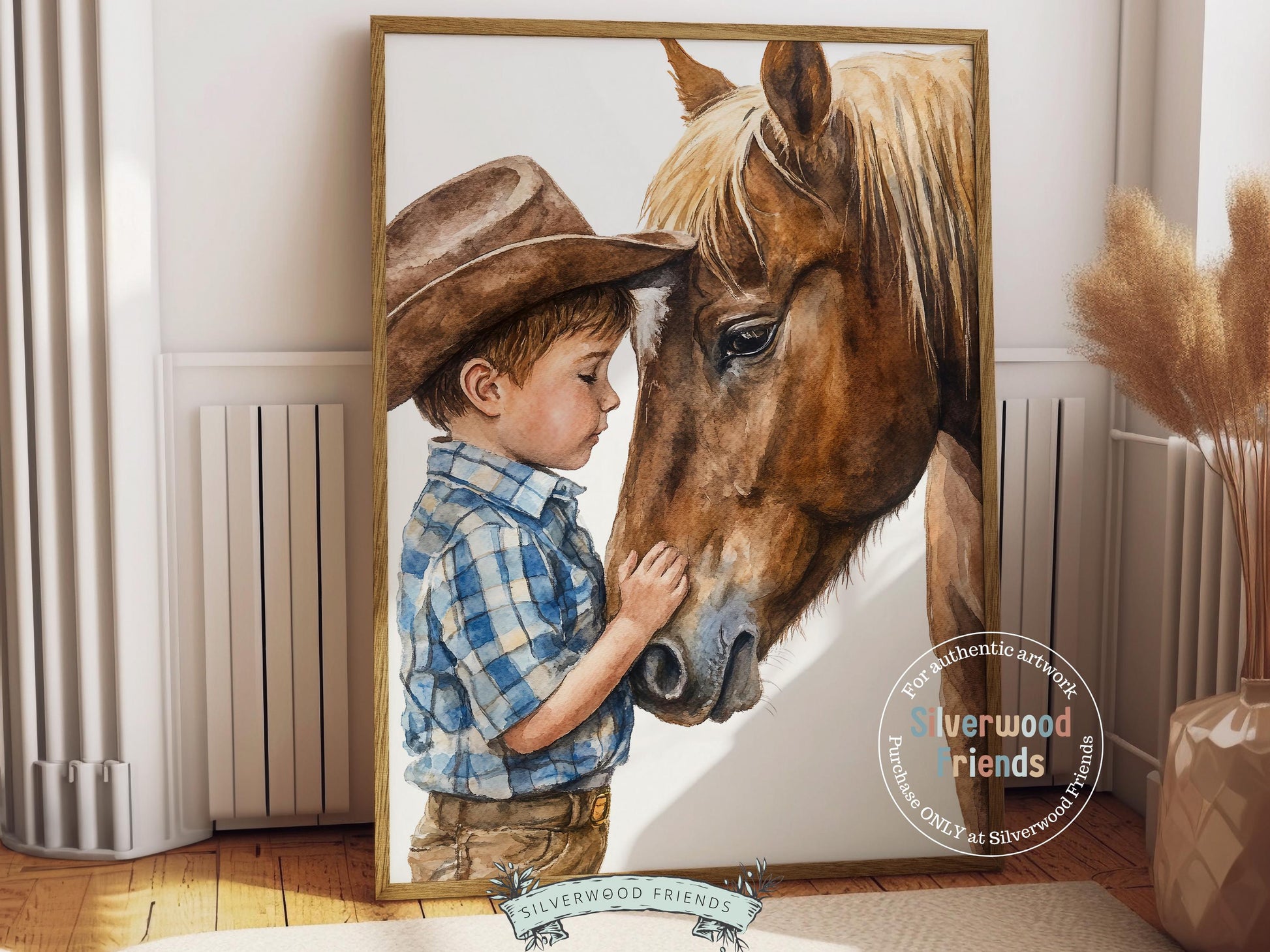 Cowboy Nursery Print, Cowboy Nursery Decor, Baby Boys Western Nursery Decor, Little Boy Cowboy Horse Riding Nursery Wall Art Digital Print