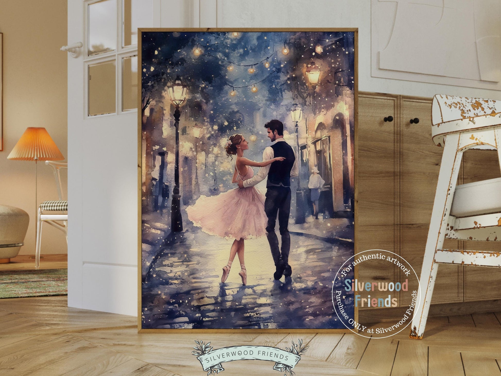 Romantic Ballet Christmas Print, Moody Valentines Printable Wall Art, Festive Christmas Nutcracker Vintage Holiday Decor Digital Print Gift