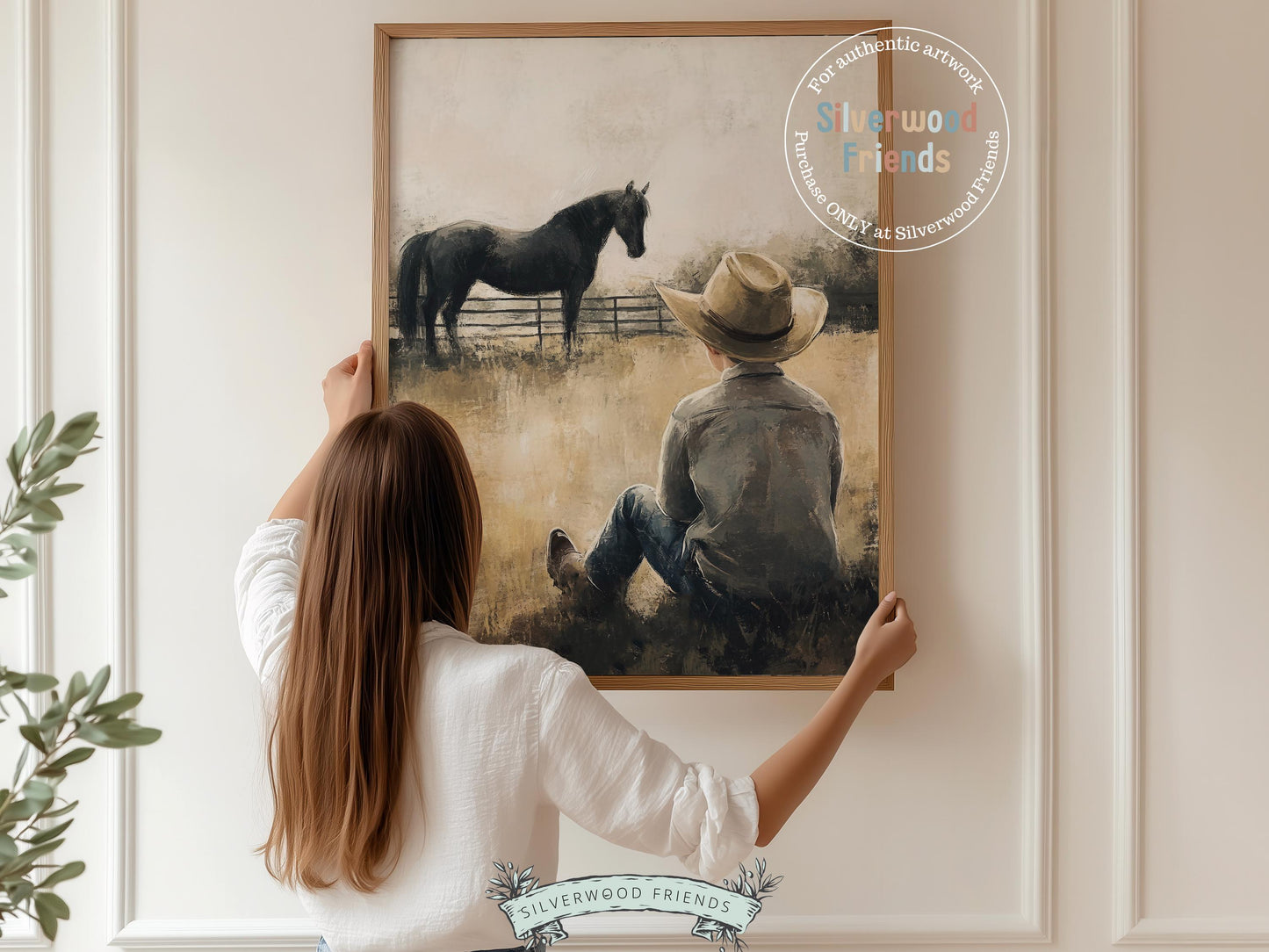 Cowboy Nursery Print, Cowboy Nursery Decor, Baby Boys Western Nursery Decor, Little Boy Cowboy Horse Riding Nursery Wall Art Digital Print