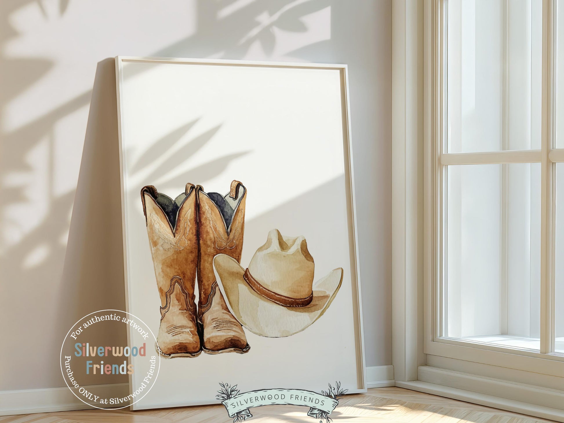 Cowboy Nursery Print, Cowboy Nursery Decor, Baby Boys Western Nursery Decor, Little Boy Cowboy Hat Boots Nursery Wall Art Digital Print