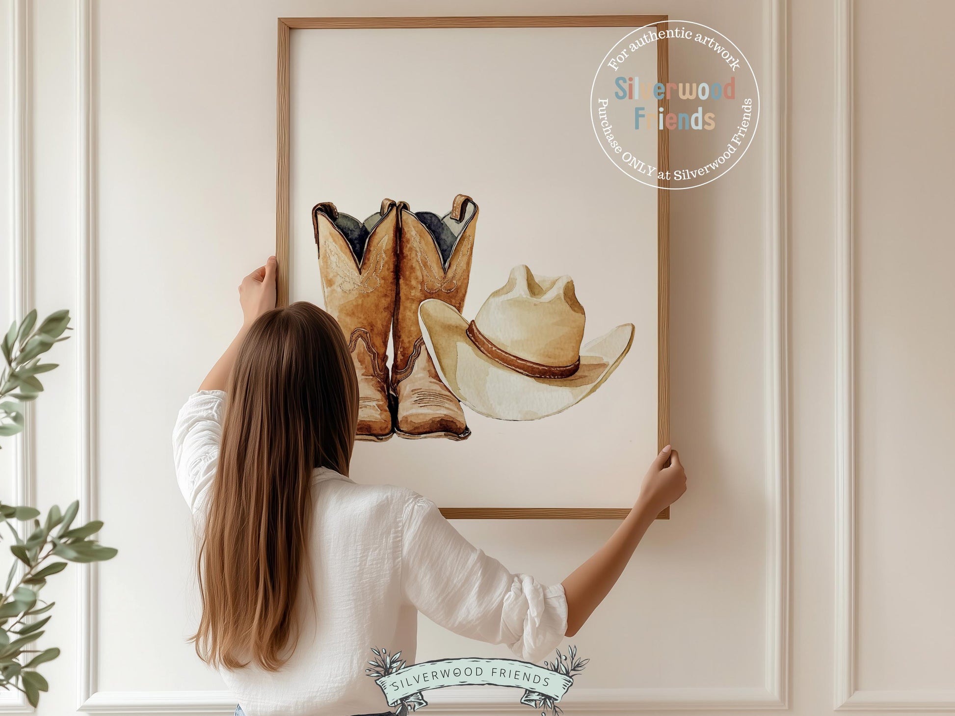 Cowboy Nursery Print, Cowboy Nursery Decor, Baby Boys Western Nursery Decor, Little Boy Cowboy Hat Boots Nursery Wall Art Digital Print