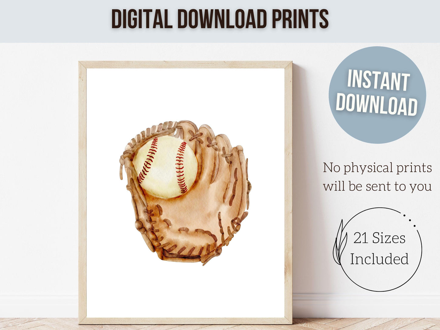 Teddy Bear Baseball Nursery Prints Set of 6, Teddy Bear Baseball Nursery Decor, Toddler Boy Sports Theme Playroom Room Decor Digital Prints