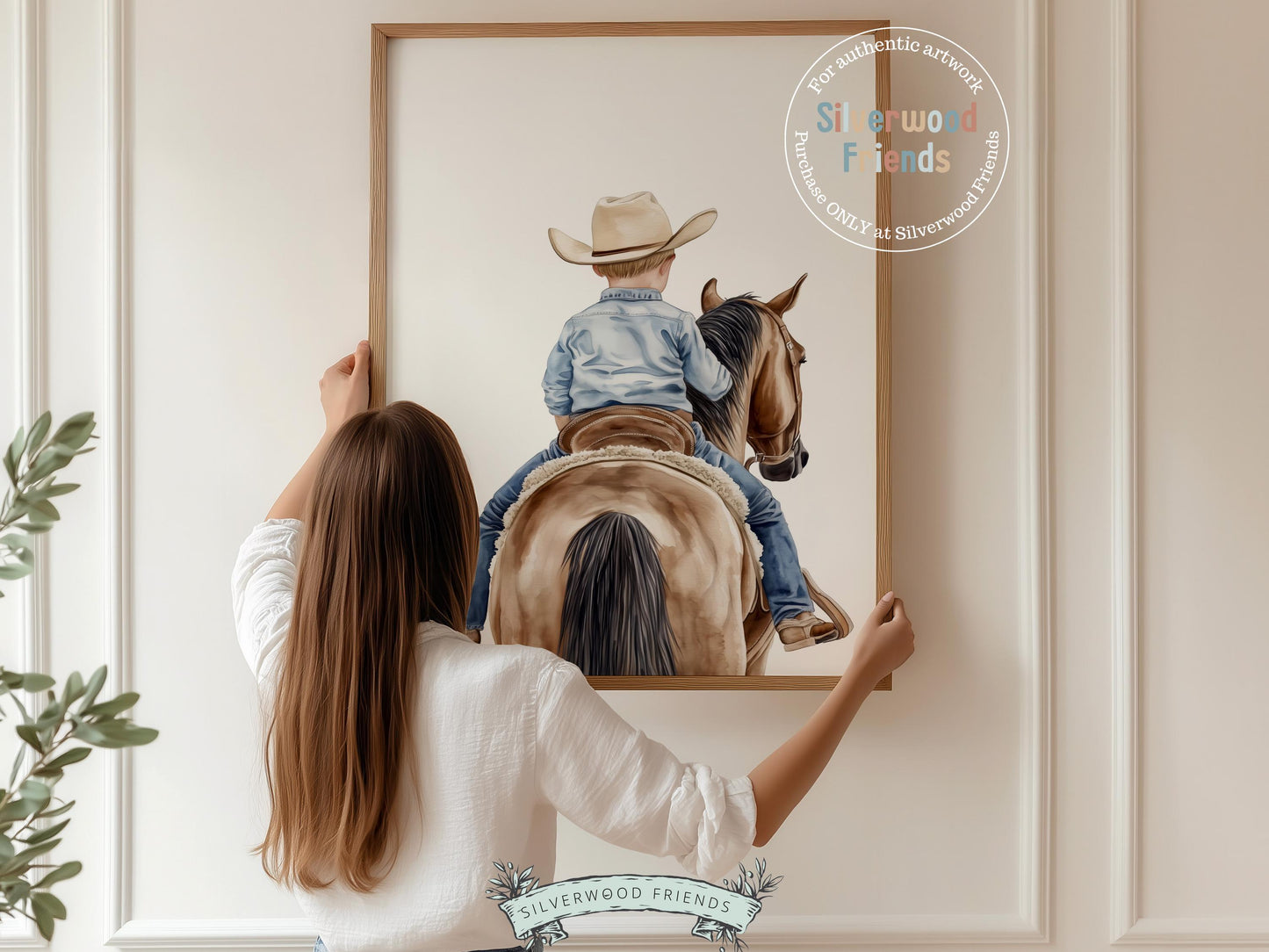 Cowboy Nursery Print, Cowboy Nursery Decor, Baby Boys Western Nursery Decor, Little Boy Cowboy Horse Riding Nursery Wall Art Digital Print
