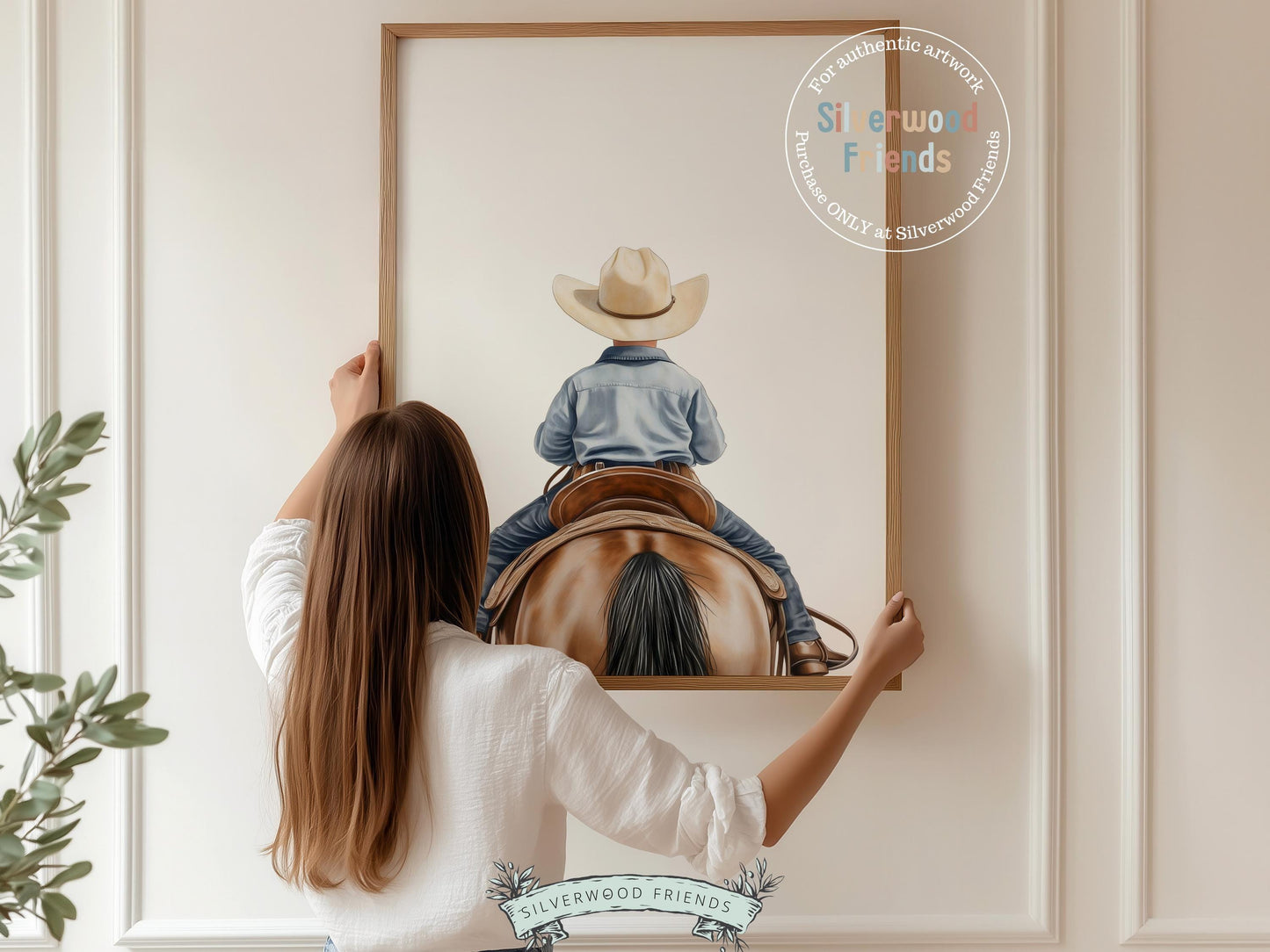 Cowboy Nursery Print, Cowboy Nursery Decor, Baby Boys Western Nursery Decor, Little Boy Cowboy Horse Riding Nursery Wall Art Digital Print