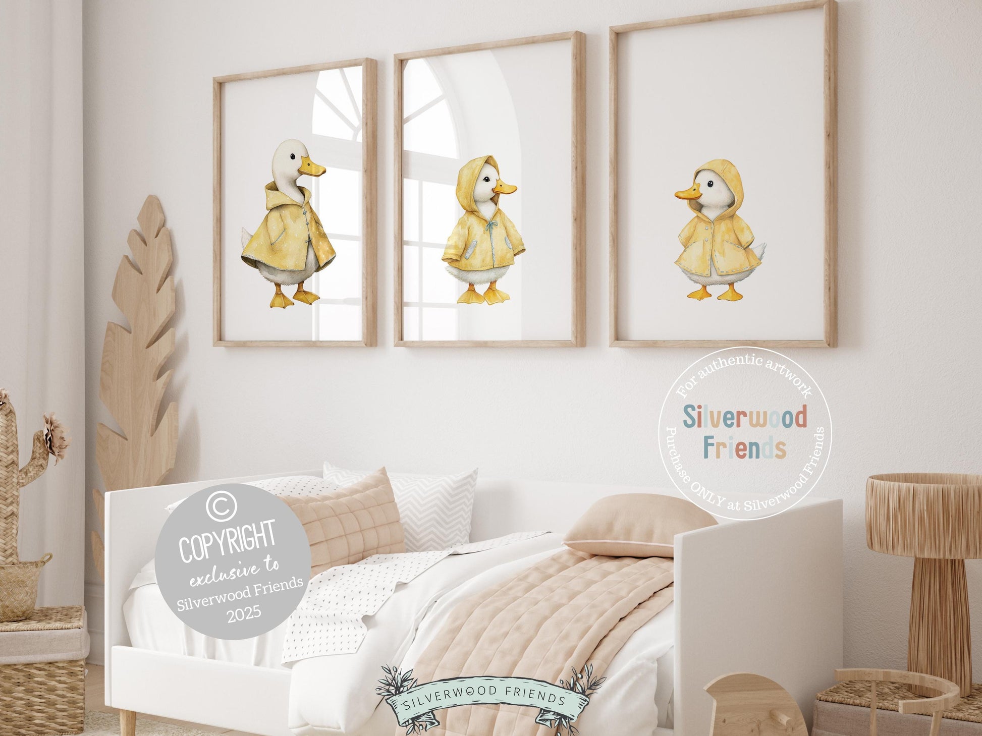 Duck Nursery Prints, Yellow Duck Farm Nursery Decor, Gender Neutral Duck Nursery Wall Art, Kids Farm Animal Bedroom Wall Decor Digital Print
