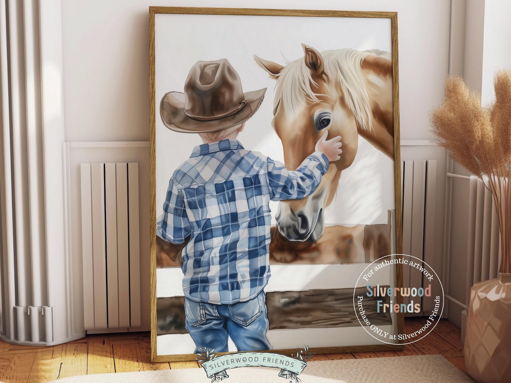 Cowboy Nursery Print, Cowboy Nursery Decor, Baby Boys Western Nursery Decor, Little Boy Cowboy Horse Riding Nursery Wall Art Digital Print