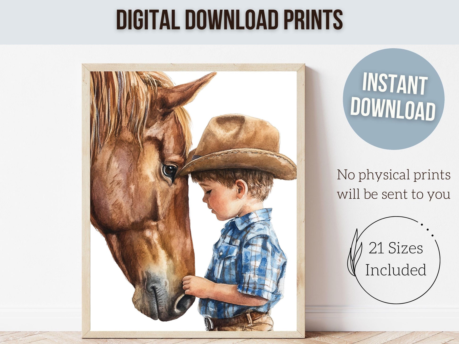 Cowboy Nursery Print, Cowboy Nursery Decor, Baby Boys Western Nursery Decor, Little Boy Cowboy Horse Riding Nursery Wall Art Digital Print
