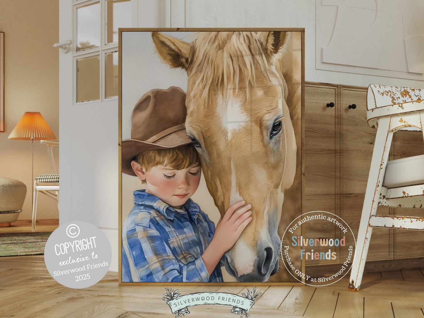 Cowboy Nursery Print, Cowboy Nursery Decor, Baby Boys Western Nursery Decor, Little Boy Cowboy Horse Riding Nursery Wall Art Digital Print