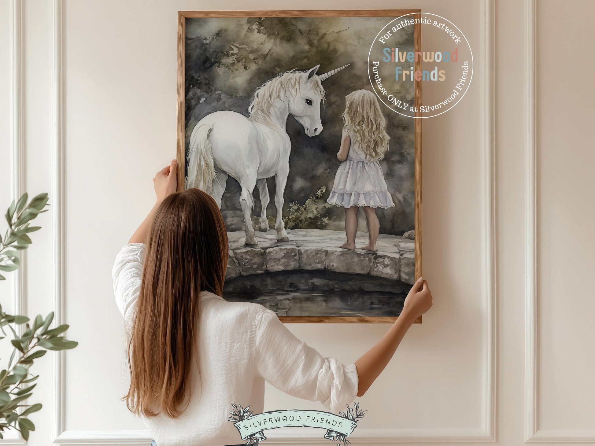 Unicorn Nursery Print, Unicorn Horse Nursery Bedroom Decor, Baby Girl Fairytale Nursery Wall Art, Toddler Girl Fantasy Nursery Digital Print