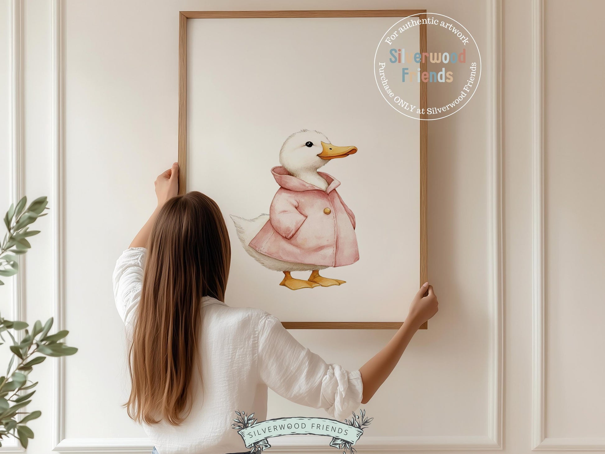 Set of 3 Duck Nursery Prints, Baby Girl Pink Duck Nursery Decor, Duck Nursery Wall Art, Kids Farmhouse Mudroom Room Wall Decor Digital Print