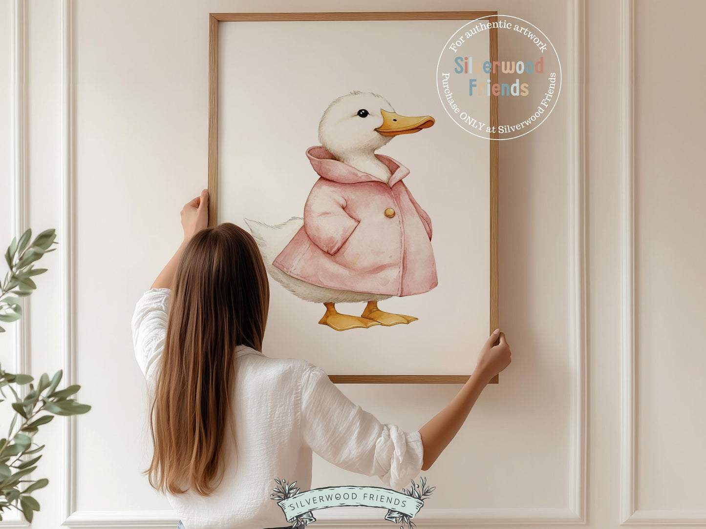 Set of 3 Duck Nursery Prints, Baby Girl Pink Duck Nursery Decor, Duck Nursery Wall Art, Kids Farmhouse Mudroom Room Wall Decor Digital Print