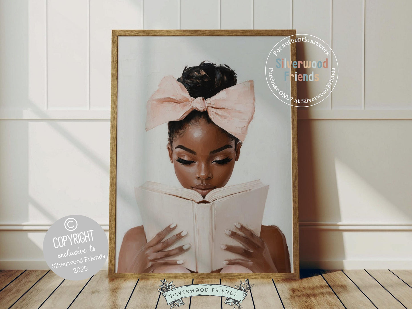 Bring refined charm to your space with our Ballet Reading Print, featuring an elegant African American ballerina immersed in a book. Perfect for dance studios, home libraries, or any artful corner, this graceful piece celebrates the beauty of knowledge, movement, and quiet moments of reflection.