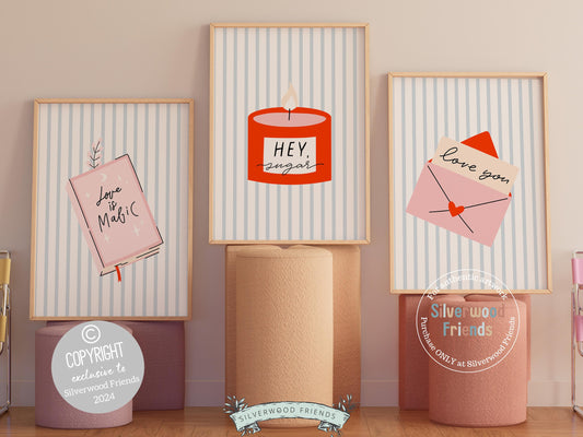 Our Romantic Love Quotes Prints make a perfect addition to a dorm room or a thoughtful gift for girlfriends who love the minimalist preppy girl style. These chic and stylish prints bring a touch of romance and elegance to any space.