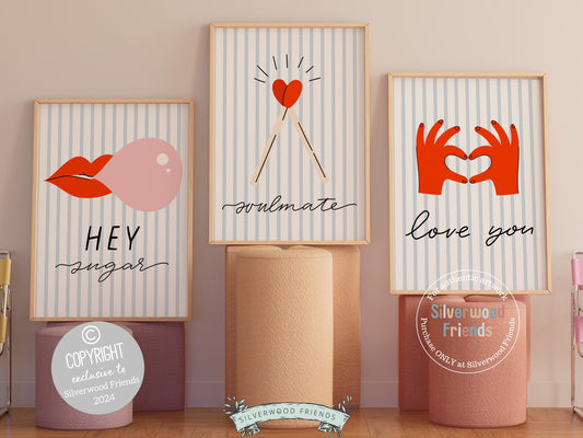 Our Romantic Love Quotes Prints make a perfect addition to a dorm room or a thoughtful gift for girlfriends who love the minimalist preppy girl style. These chic and stylish prints bring a touch of romance and elegance to any space.