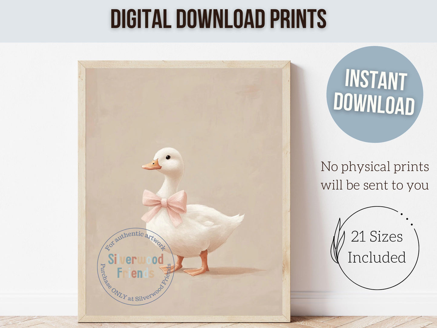Pink Duck Nursery Print, Baby Girl Pink Duck Farm Nursery Decor, Girl Farm Nursery Wall Art, Farmhouse Duck Mudroom Wall Decor Digital Print