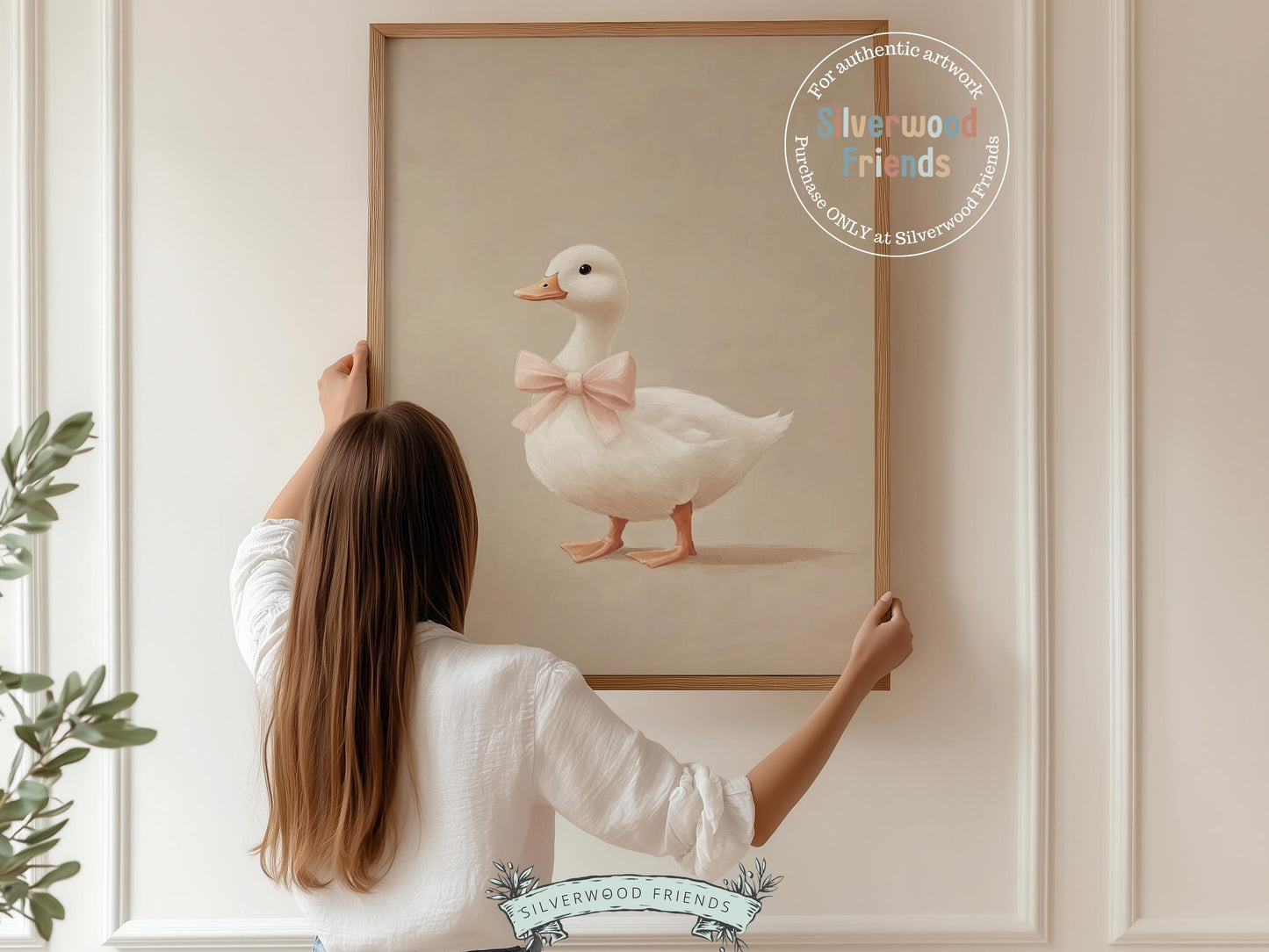 Pink Duck Nursery Print, Baby Girl Pink Duck Farm Nursery Decor, Girl Farm Nursery Wall Art, Farmhouse Duck Mudroom Wall Decor Digital Print