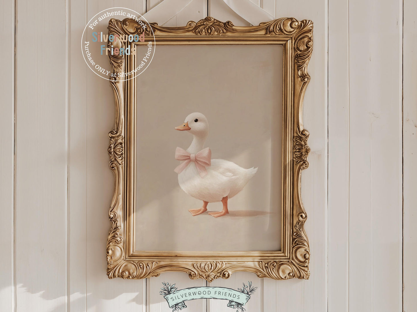 Our charming Pink Duck Prints, features an adorable watercolor duck with pink bow on a neutral beige background, and brings a touch of warmth and whimsy to any space—perfect for both nursery and mudroom decor. A versatile baby shower gift or house warming gift that will be cherished for years to come!