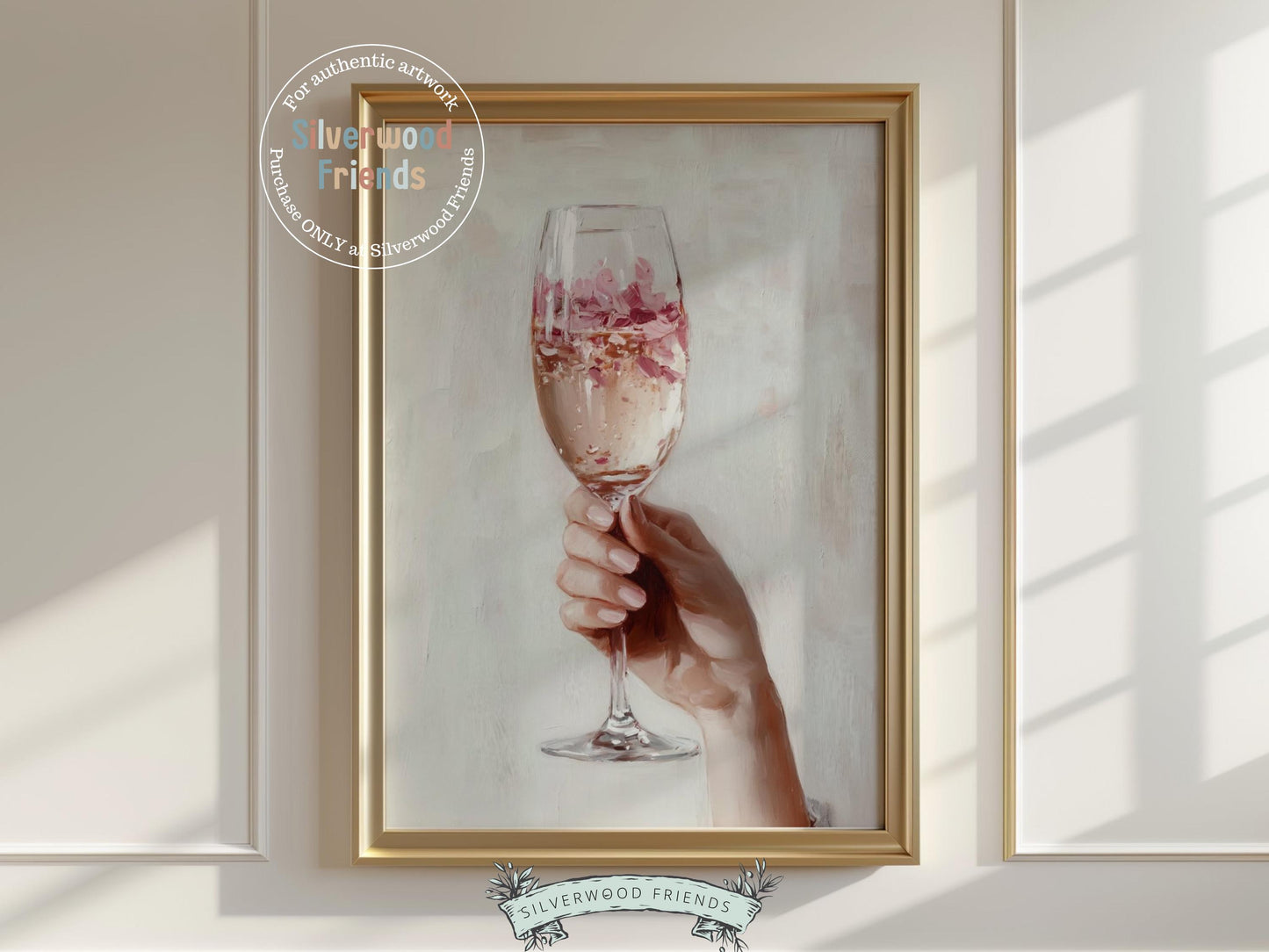Cheers Art Print, Champagne Glass Print, Happy Hour Poster, Trendy Bar Cart Print, Celebration Wall Art for Cocktail Party Digital Print