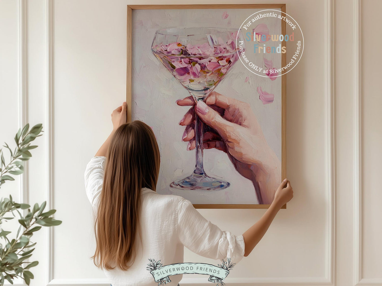 Pink Champagne Glass Print, Pretty Drink Illustration, Happy Hour Poster, Bar Cart Print, Celebration Wall Art, Cocktail Party Digital Print