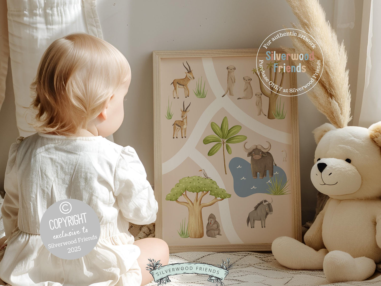 Safari Animal Nursery Prints, Safari Jungle Animal Nursery Decor, Safari Nursery Wall Art, Gender Neutral Jungle Animal Map Digital Prints