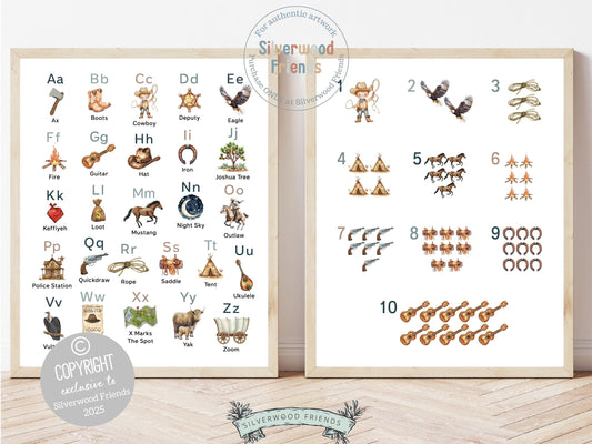 Add a touch of Western charm to your boy’s nursery with our Cowboy Alphabet and Number Prints. Featuring beautiful watercolor illustrations, these prints make learning fun and are the perfect blend of decor and education—ideal for a cowboy-themed nursery or a thoughtful, unique baby shower gift.