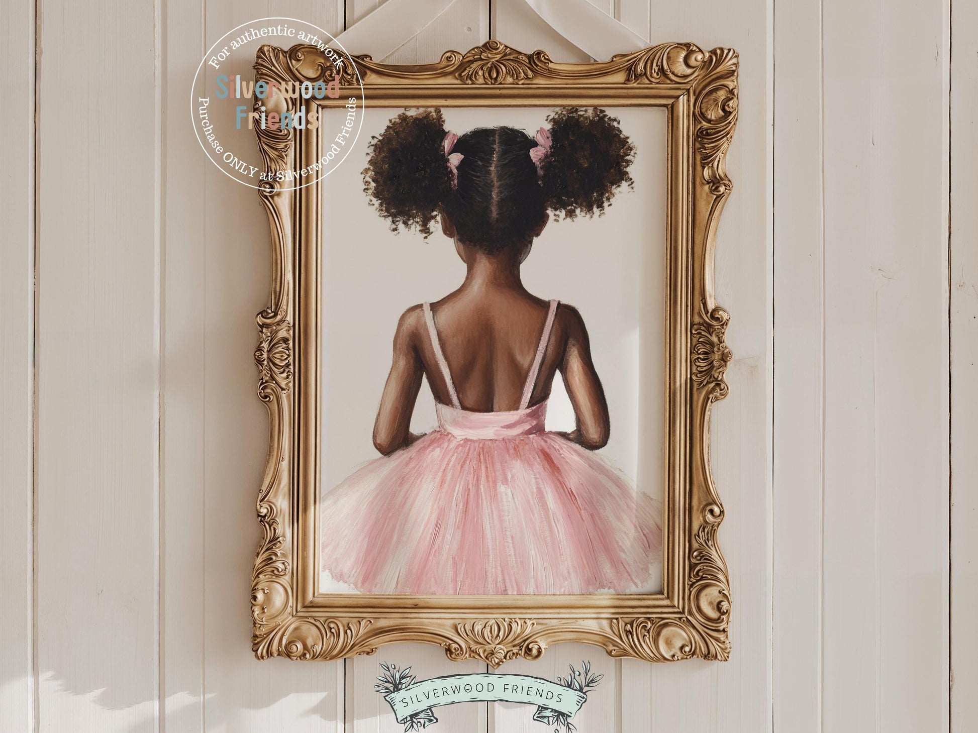 Ballet Nursery Print, African American Ballerina Nursery Decor, Black Ballerina Wall Art Decor, Little Black Girl Nursery Art Digital Print