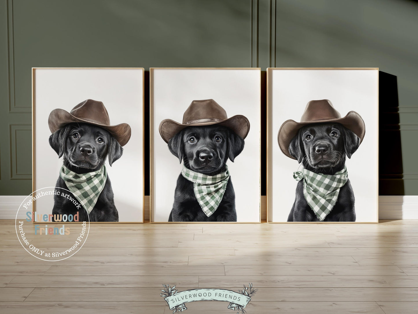 Labrador Dog Cowboy Hat Print, Baby Boy Cowboy Western Nursery Decor, Cowboy Western Dog Nursery Wall Art Black Labrador Puppy Digital Print