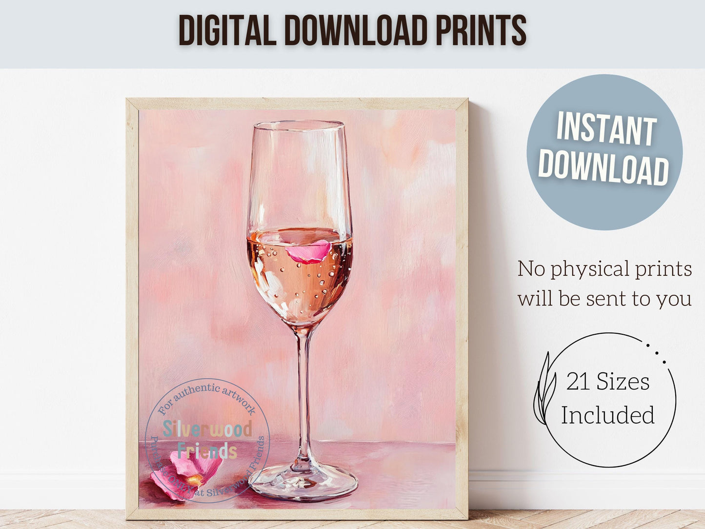 Cheers Art Print, Champagne Glass Print, Happy Hour Poster, Trendy Bar Cart Print, Celebration Wall Art, Pink Cocktail Party Digital Print