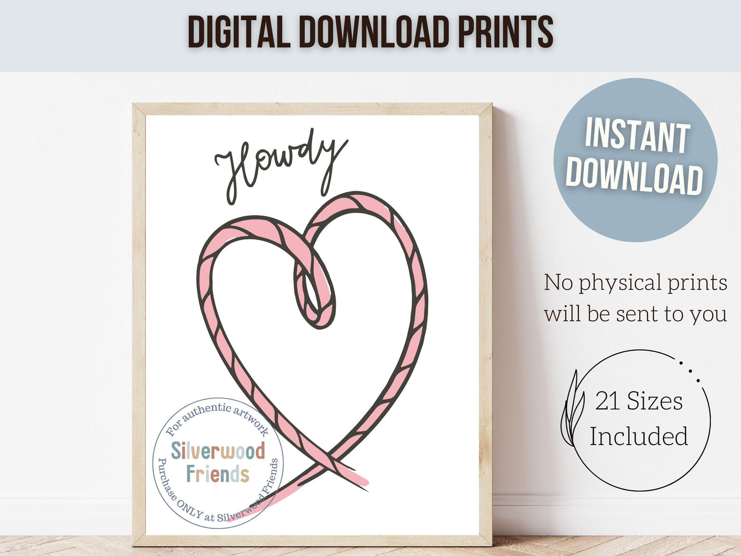 Howdy Cowgirl Print, Pink Coastal Cowgirl Love Heart Print, Western Coquette Room Decor,Teen Girl Western Rodeo Dopamine Decor Digital Print