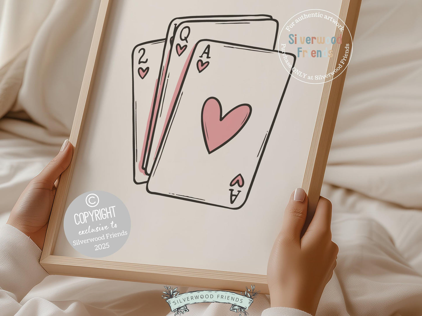 Pink Playing Cards Print, Ace Of Hearts Print, Coquette Cowgirl Room Decor, Girly Western Wall Art, Dorm Room Dopamine Decor Digital Print
