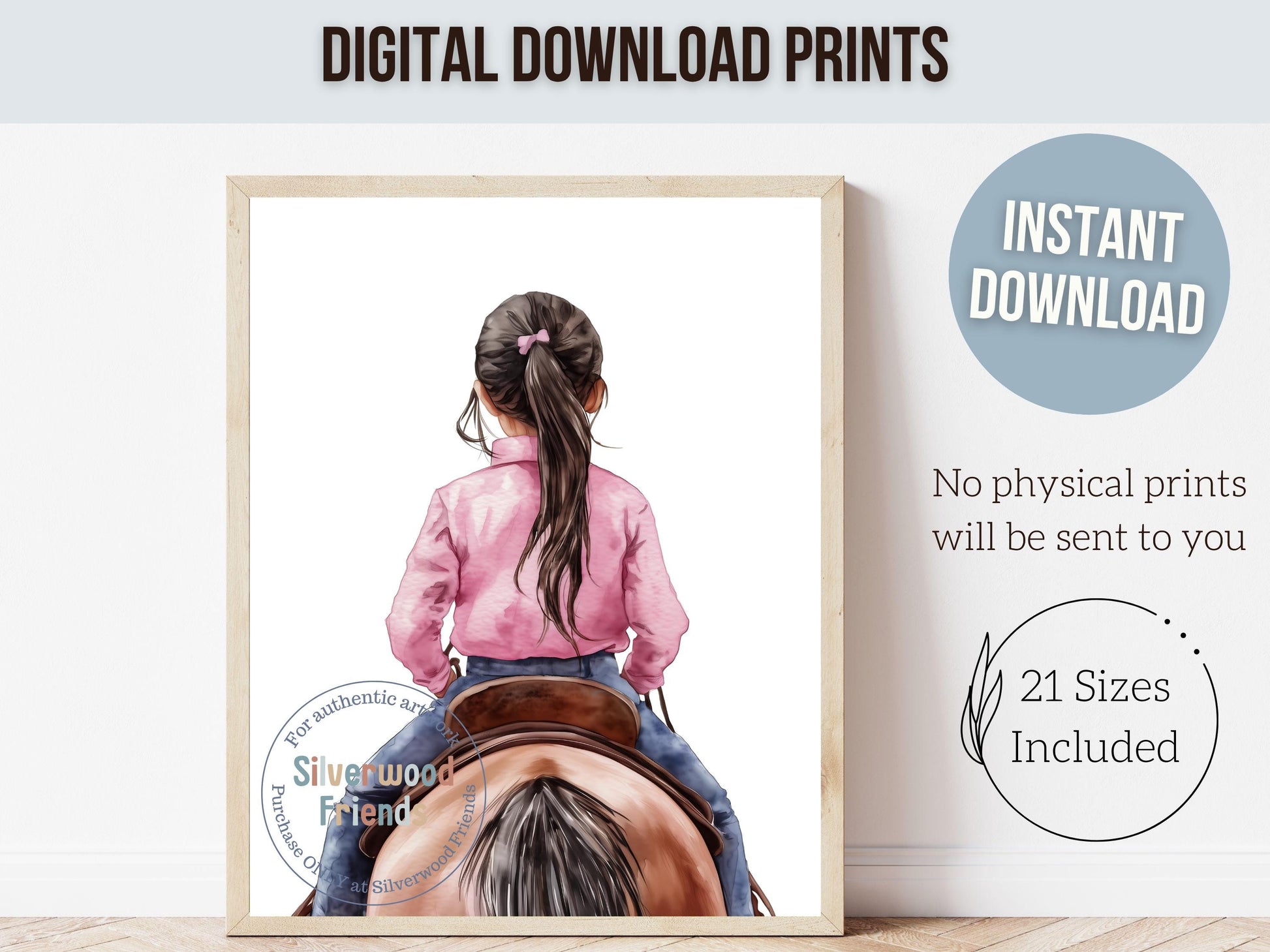 Cowgirl Nursery Print, Cowgirl Nursery Decor, Baby Girl Western Nursery Decor, Girls Horse Riding Print Horse Nursery Picture Digital Print