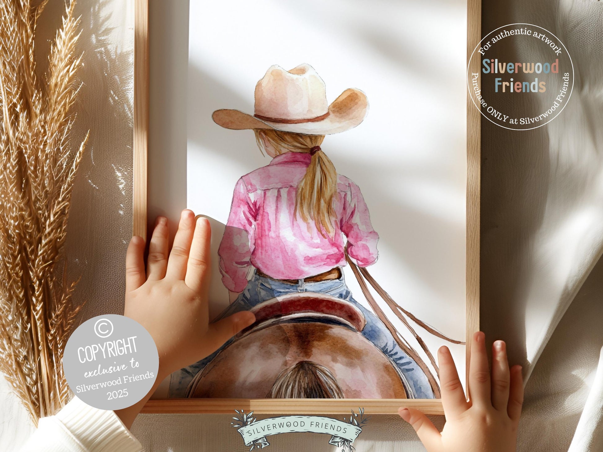 Cowgirl Horse Nursery Print, Cowgirl Horse Nursery Decor, Baby Girl Western Nursery Decor, Pink Cowgirl Horse Nursery Wall Art Digital Print