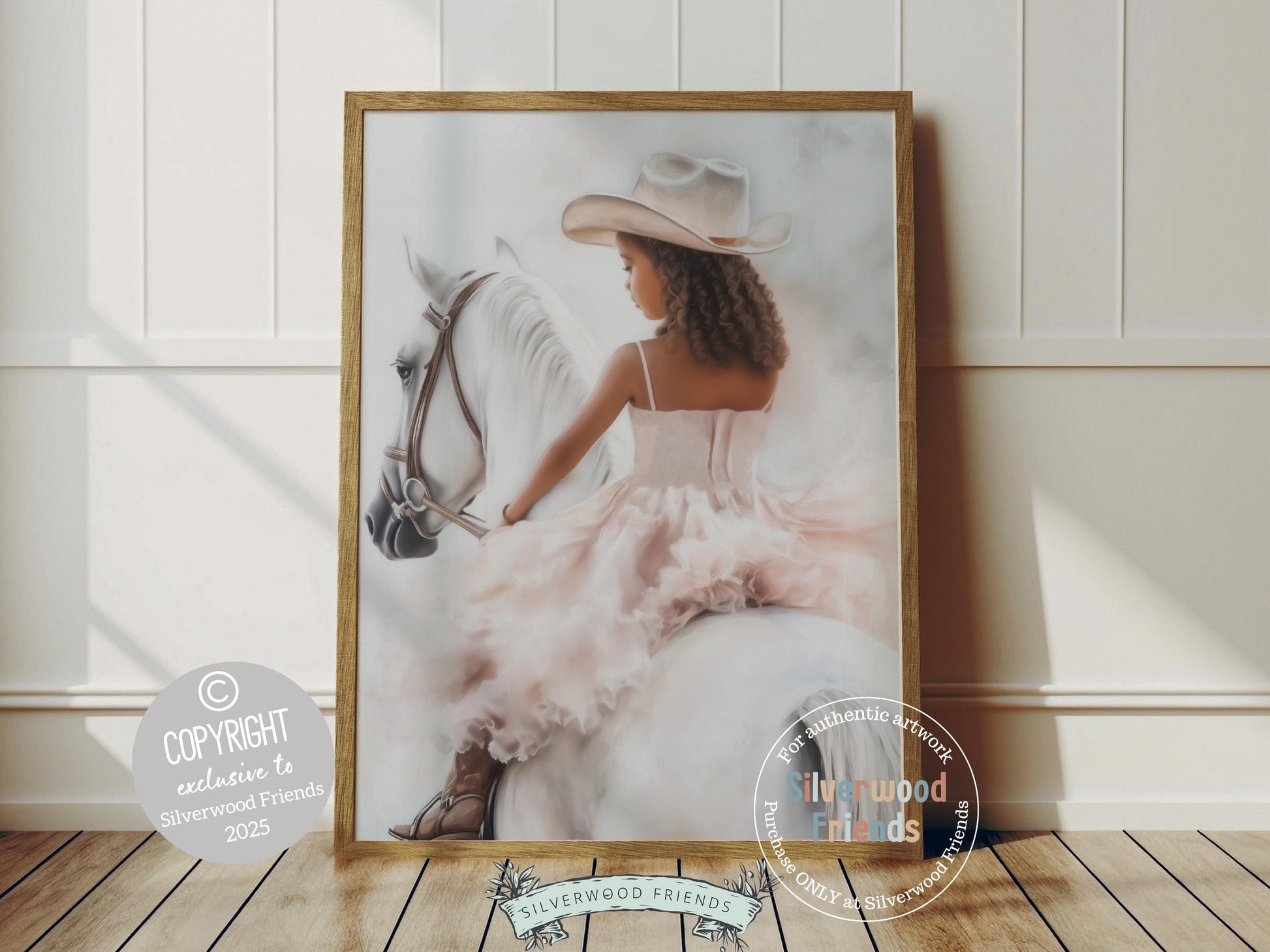 Immerse yourself in the timeless bond between cowgirl and horse with our enchanting watercolor print, featuring a cowgirl riding her brown horse. Perfect for a cowgirl nursery or any western themed space, this artwork adds a touch of rustic charm to your decor and makes a unique baby shower gift for horse lovers!