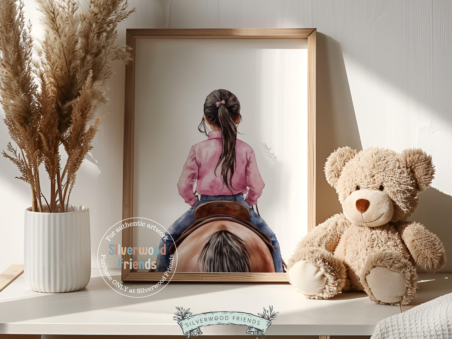Cowgirl Nursery Print, Cowgirl Nursery Decor, Baby Girl Western Nursery Decor, Girls Horse Riding Print Horse Nursery Picture Digital Print