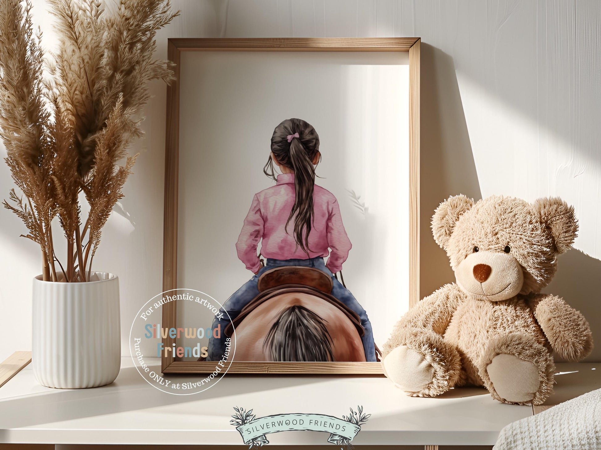 Cowgirl Nursery Print, Cowgirl Nursery Decor, Baby Girl Western Nursery Decor, Girls Horse Riding Print Horse Nursery Picture Digital Print