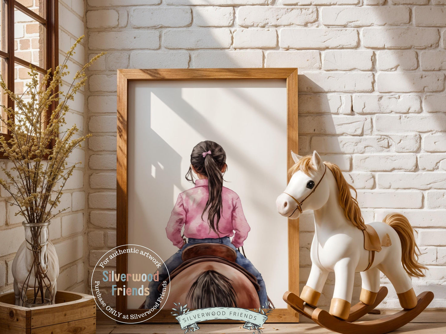 Cowgirl Nursery Print, Cowgirl Nursery Decor, Baby Girl Western Nursery Decor, Girls Horse Riding Print Horse Nursery Picture Digital Print
