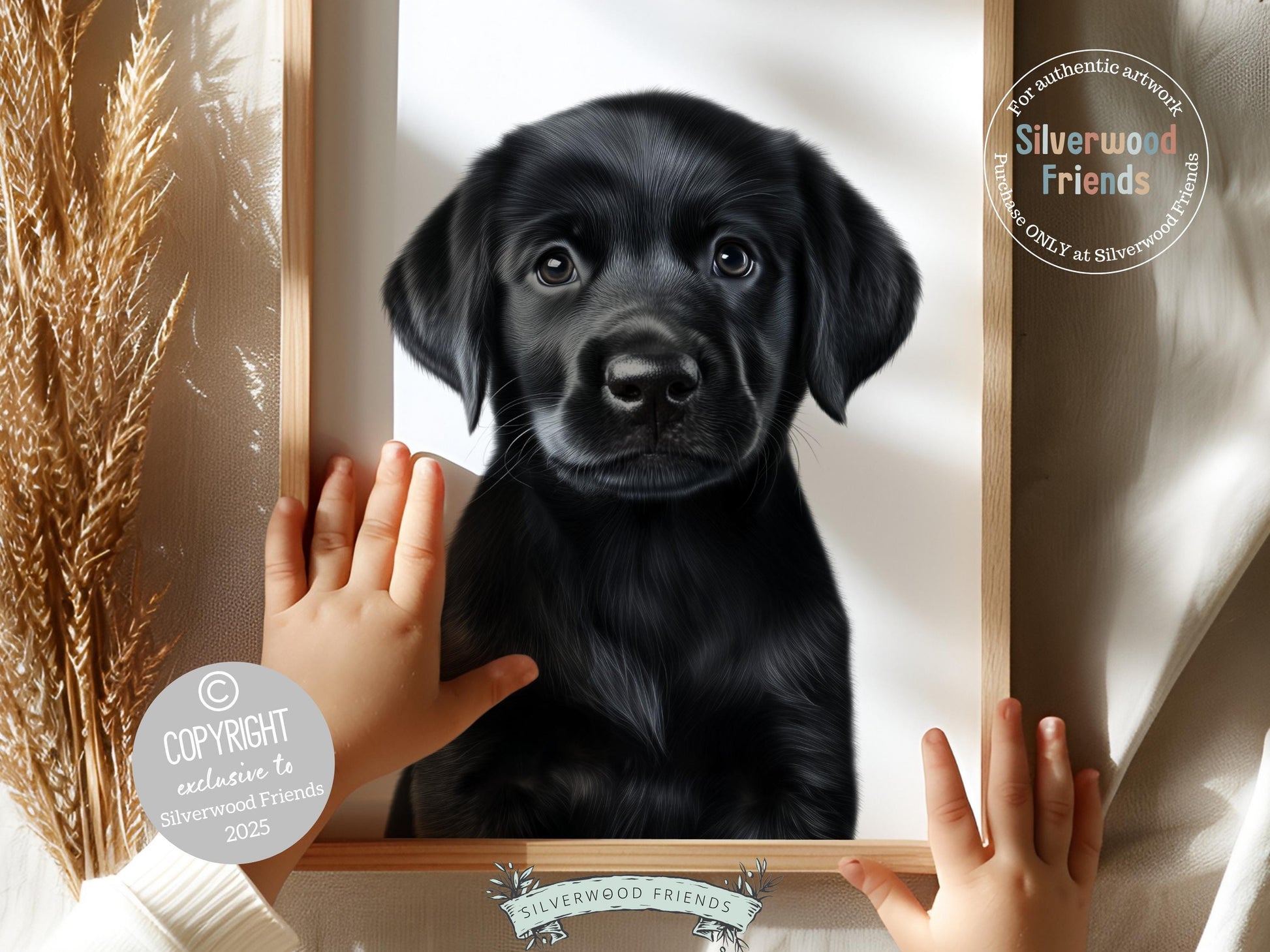 Black Labrador Puppy Dog Print, Puppy Dog Nursery Decor, Labrador Puppy Dog Nursery Wall Art, Dog Lover Gift Black Labrador Digital Print