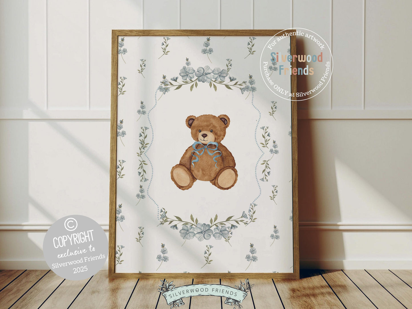 Vintage Woodland Animal Nursery Prints, Floral Woodland Bunny Nursery Decor, Baby Bear Nursery Wall Art, Vintage Duck Nursery Digital Print