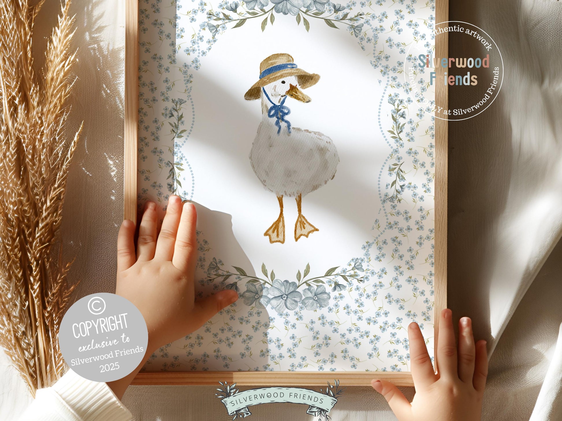 Vintage Woodland Animal Nursery Prints, Floral Woodland Bunny Nursery Decor, Baby Bear Nursery Wall Art, Vintage Duck Nursery Digital Print