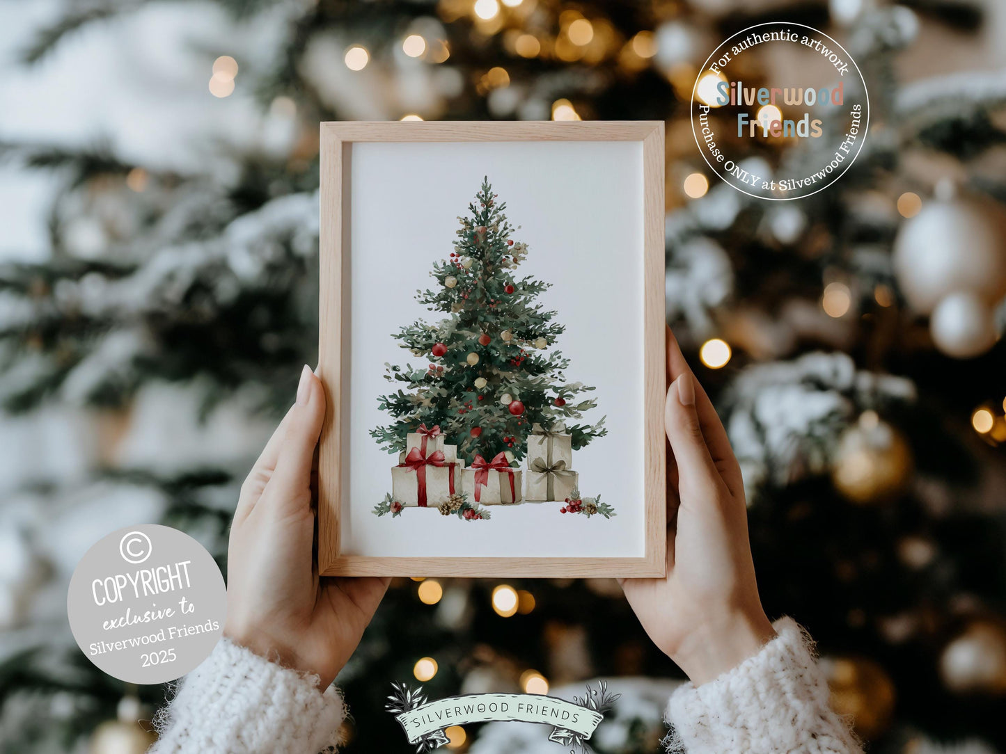 Set of 3 Vintage Christmas Prints, Christmas Wreath Printable Wall Art, Mistletoe Painting, Holiday Hosting Decorating Digital Print