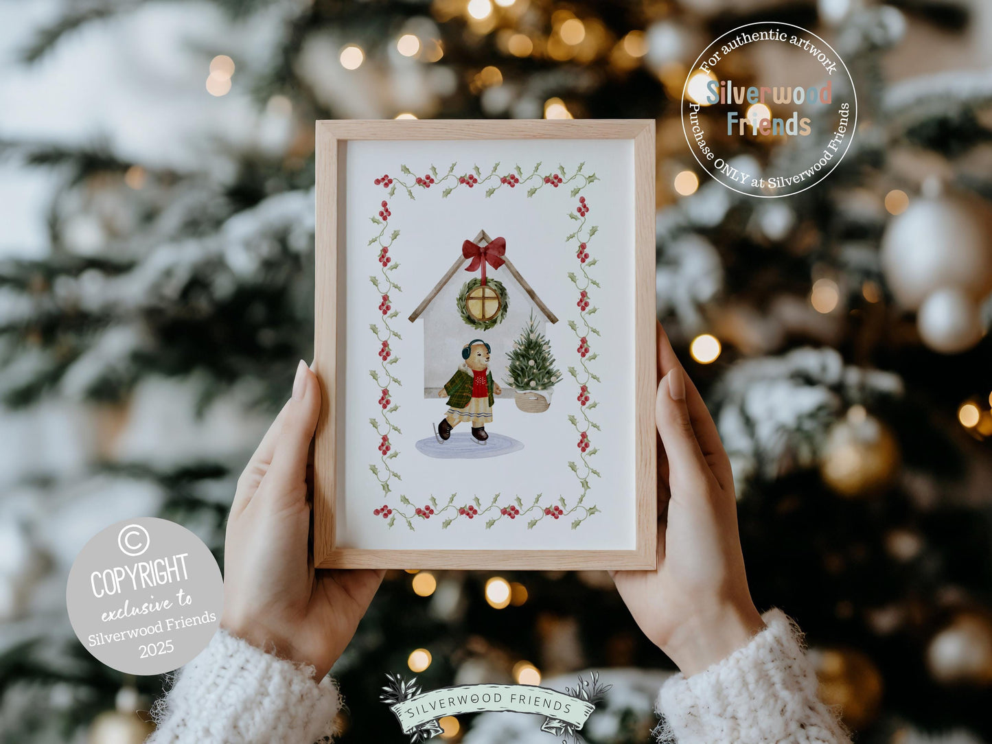 Set of 3 Christmas Holiday Prints, Pastel Coquette Bow Christmas Printable Wall Art Posters, Digital Download Print