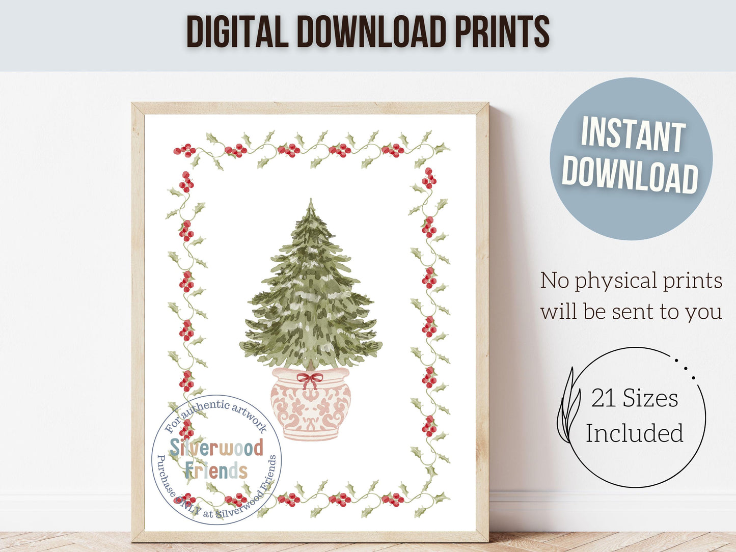 Set of 3 Pink and Green Christmas Prints, Pastel Coquette Bow Christmas Printable Wall Art Posters, Holiday Hosting Decorating Digital Print