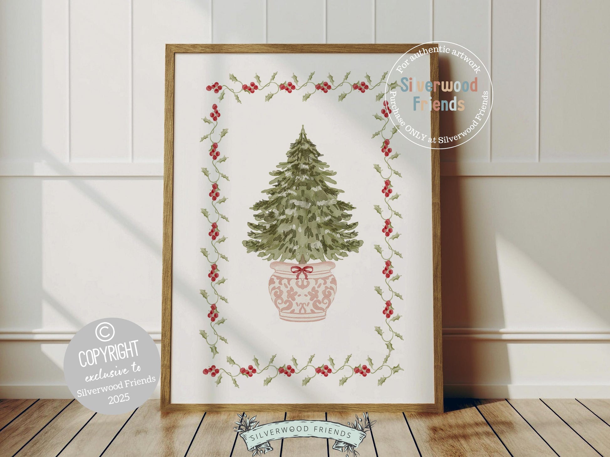 Set of 3 Pink and Green Christmas Prints, Pastel Coquette Bow Christmas Printable Wall Art Posters, Holiday Hosting Decorating Digital Print