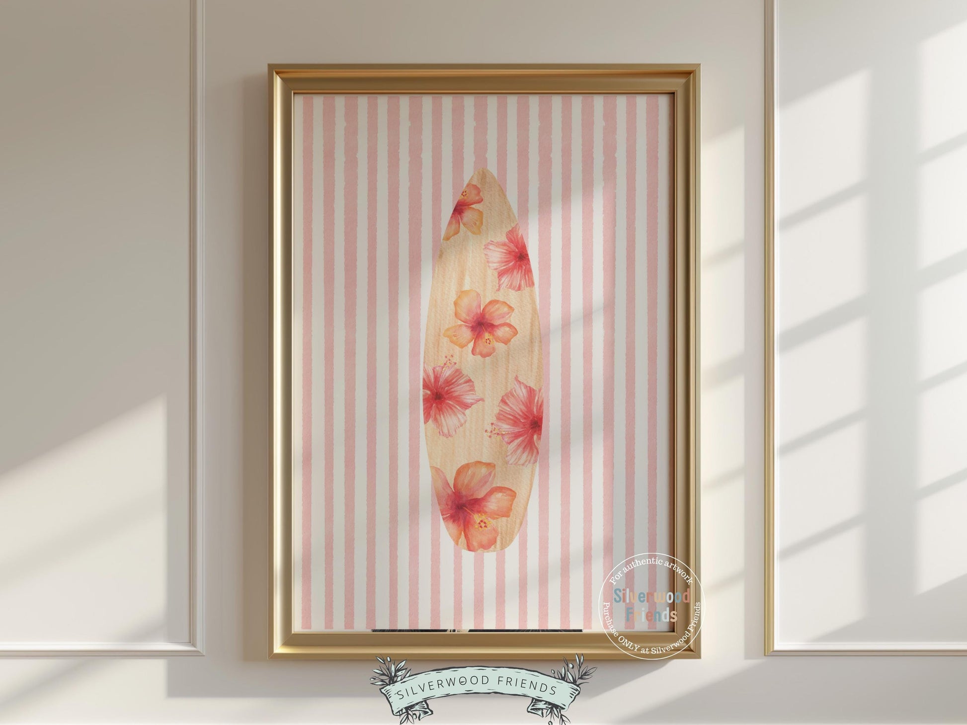 Coastal Beach Nursery Prints, Surfing Beach House Decor, Set of 6 Digital Print