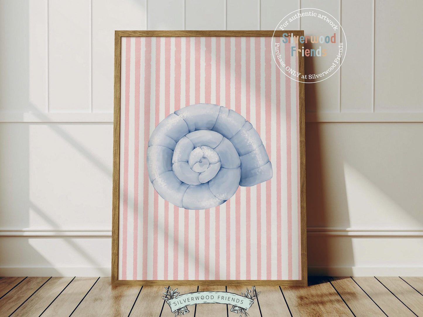 Pastel Seashell Prints Set of 6, Beach House Shell Wall Decor, Digital Download Prints