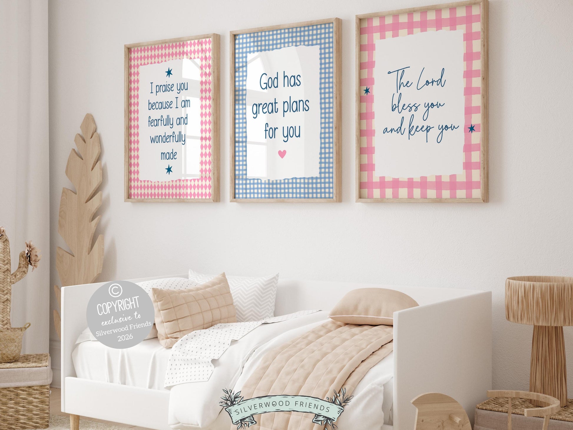 Christian Kids Wall Art Prints, Baby Girl Bible Verse Nursery Decor, Faith Based Kids Room Decor, Motivational Bible Quotes, Digital Prints