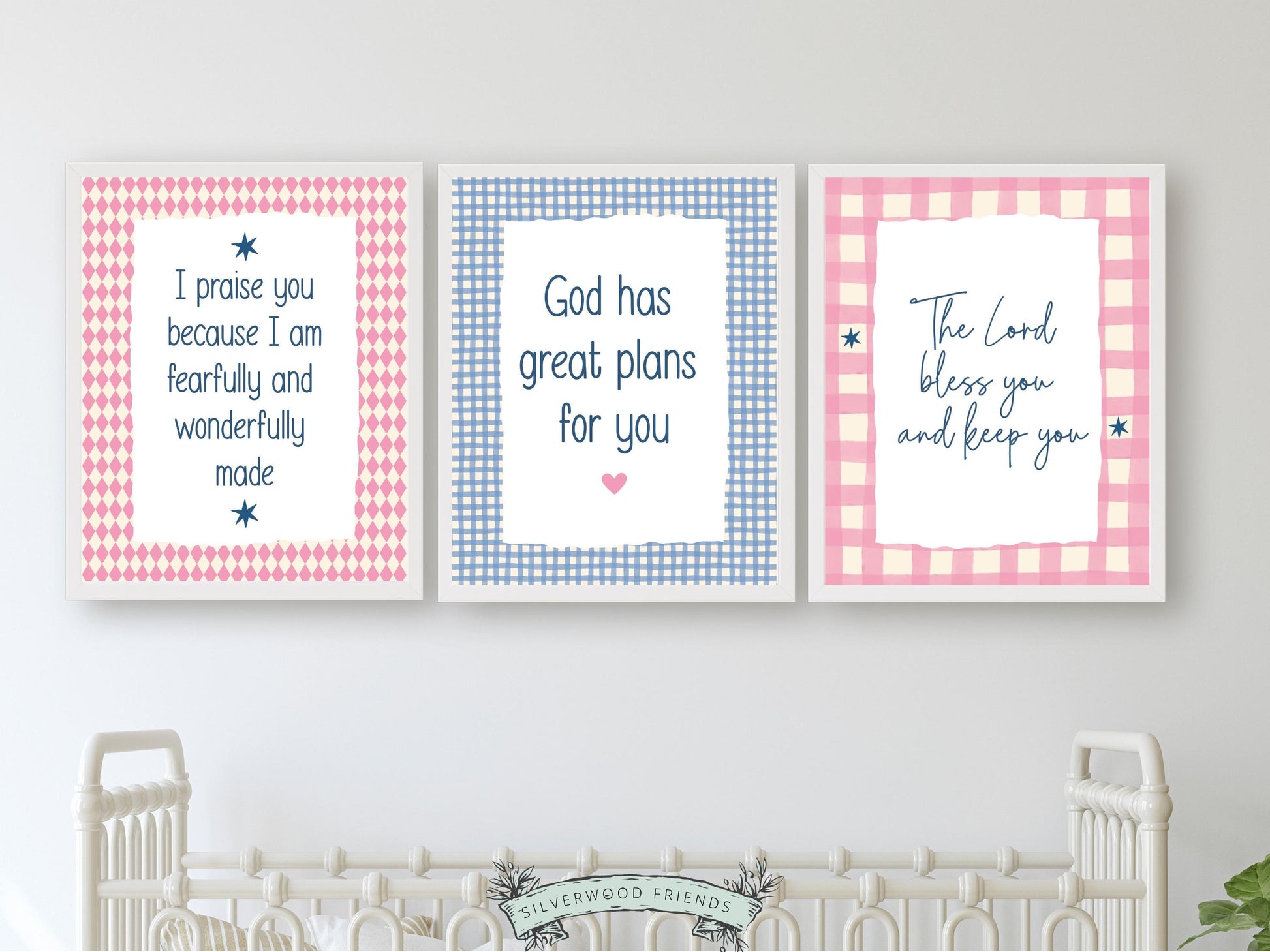 Christian Kids Wall Art Prints, Baby Girl Bible Verse Nursery Decor, Faith Based Kids Room Decor, Motivational Bible Quotes, Digital Prints