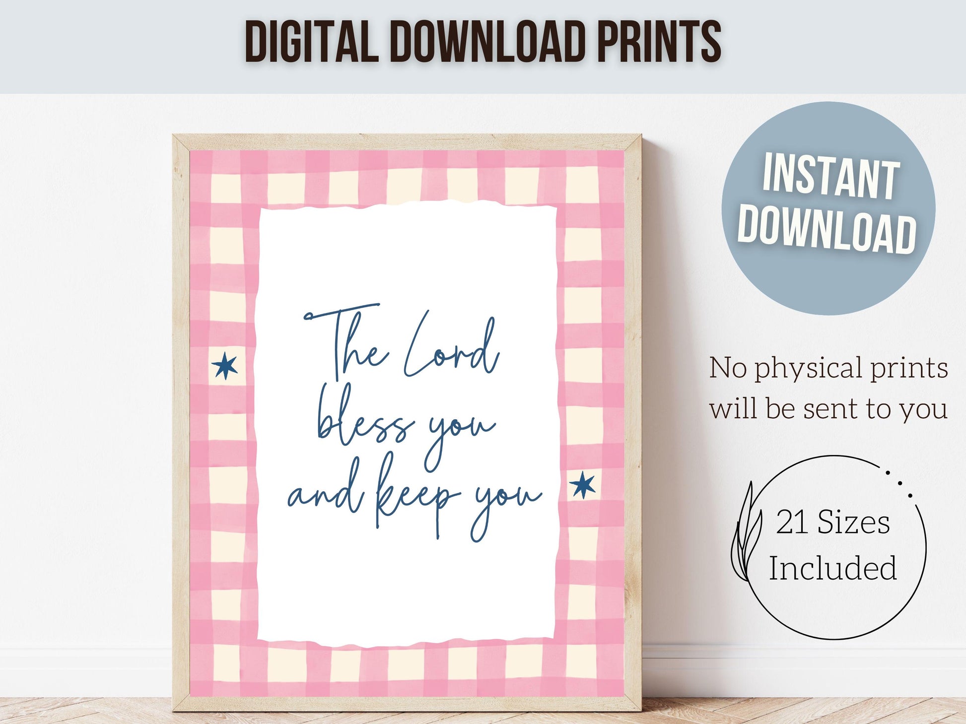Christian Nursery Prints, Baby Girl Pink Bible Verse Nursery Decor, Faith Based Kids Room Decor, Motivational Bible Quotes, Digital Prints