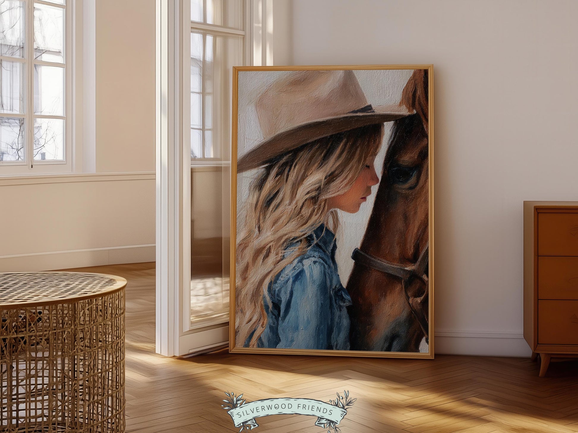 Cowgirl Nursery Print, Baby Girl Cowgirl Western Nursery Wall Decor Print, Girls Horse Riding Print, Horse Nursery Picture(DIGITAL DOWNLOAD)